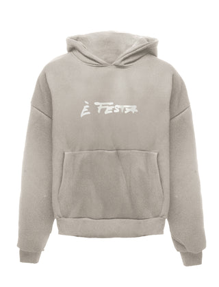 Hoodie khaki "E' Festa"